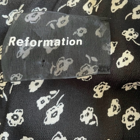 Reformation Gracie Dress Balboa Size 8 Floral Mini Brunch Vacation Summer - Picture 4 of 5